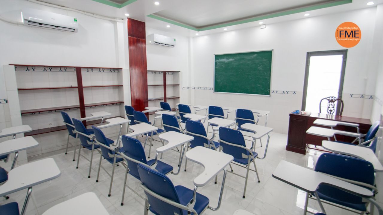 Phòng học tại Trung tâm Ngoại ngữ FME