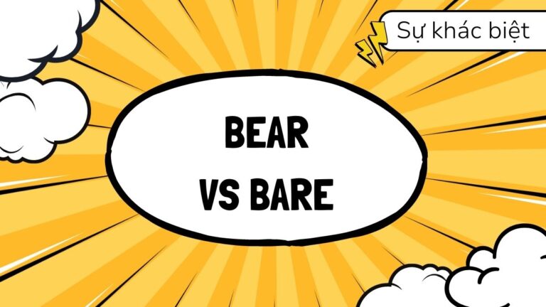 Sự khác biệt Bear vs Bare