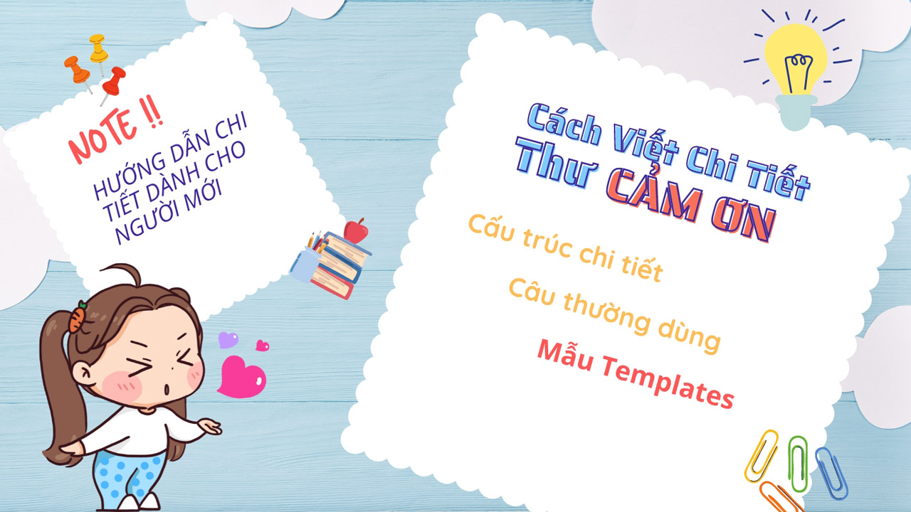 Cách viết thư Cảm ơn trong tiếng Anh