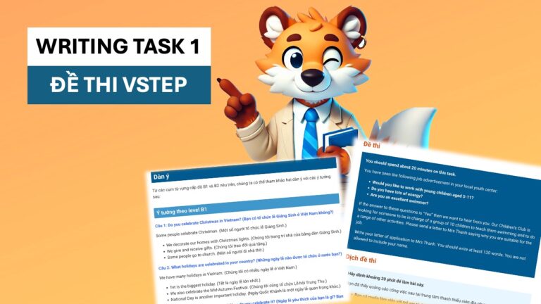 Đề thi Writing Task 1 VSTEP