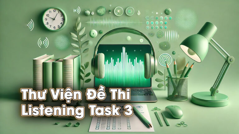 Kho Thư viện đề thi Listening VSTEP Task 3