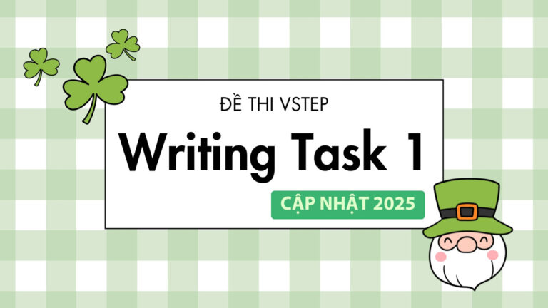Kho đề thi VSTEP Writing Task 1 năm 2025