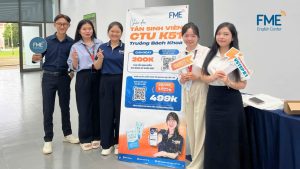 Đội ngũ FME English Center giao lưu cùng tân sinh viên Bách Khoa CTU K51 trong ngày hội chào đón năm học mới 2025